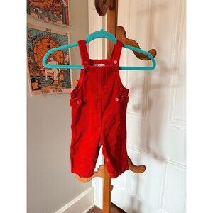 Vintage 70s 80s The Universal by Kmart Red Corduroy Overalls Baby